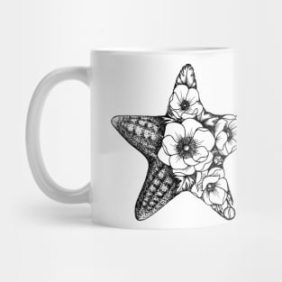 Floral Starfish Mug
